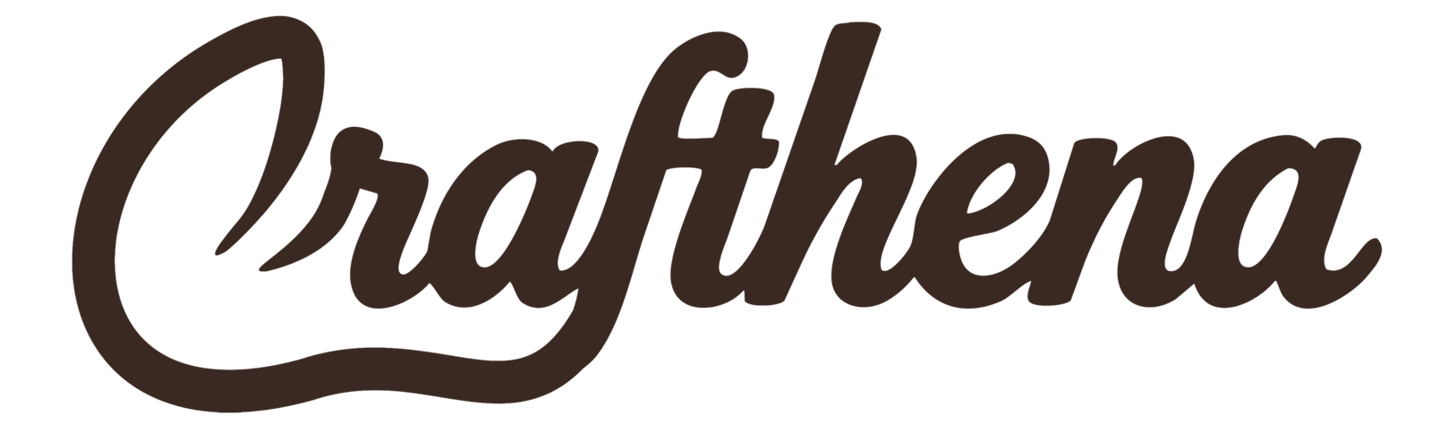 crafthena wordmark logo isolated on transparent background