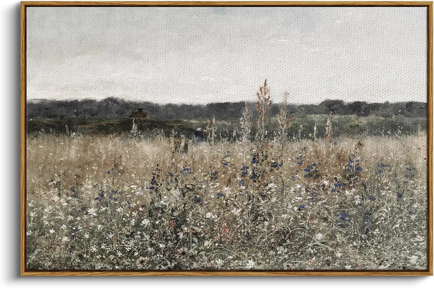 InSimSea vintage framed canvas landscape wall art